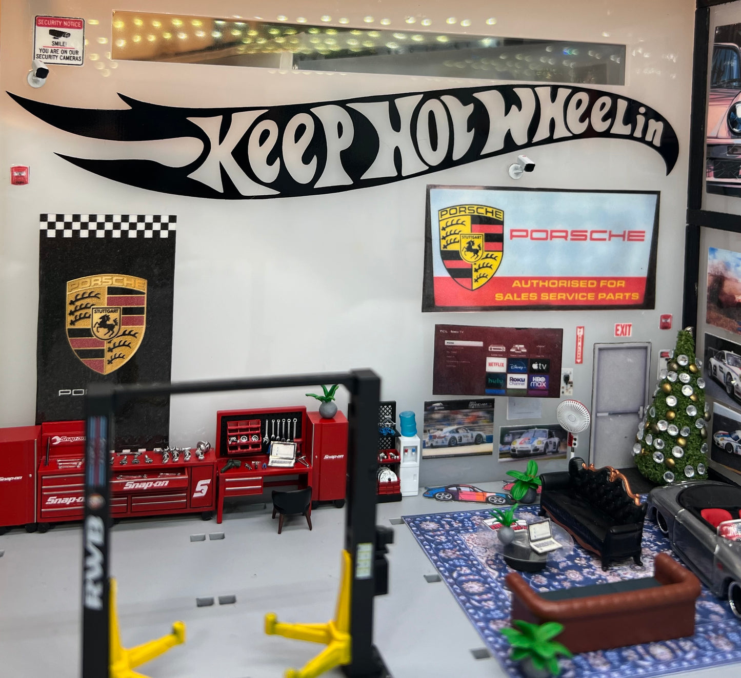 Keep Hot Wheelin Die-Cut Flames