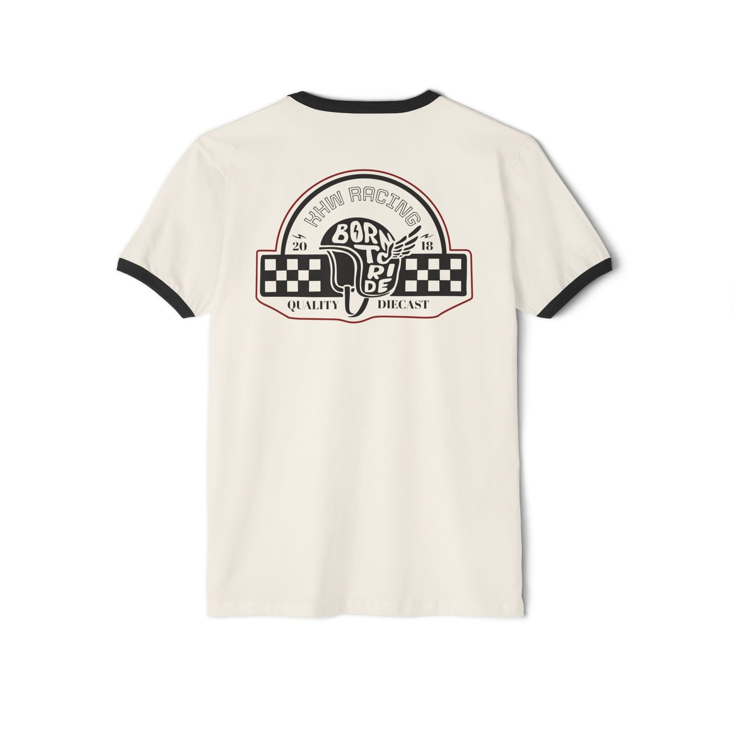 Retro Born To Ride Ringer Tee