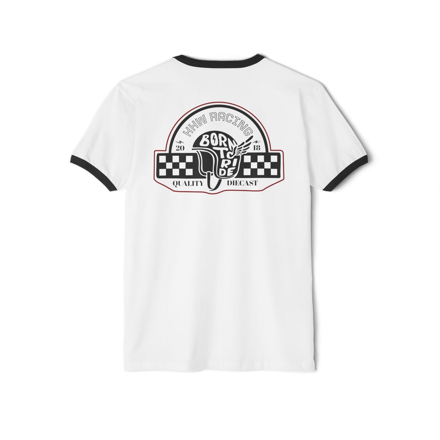 Retro Born To Ride Ringer Tee