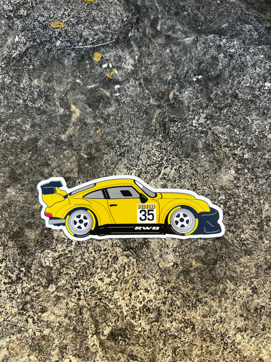 Porsche 930 RWB - YELLOW/BLACK