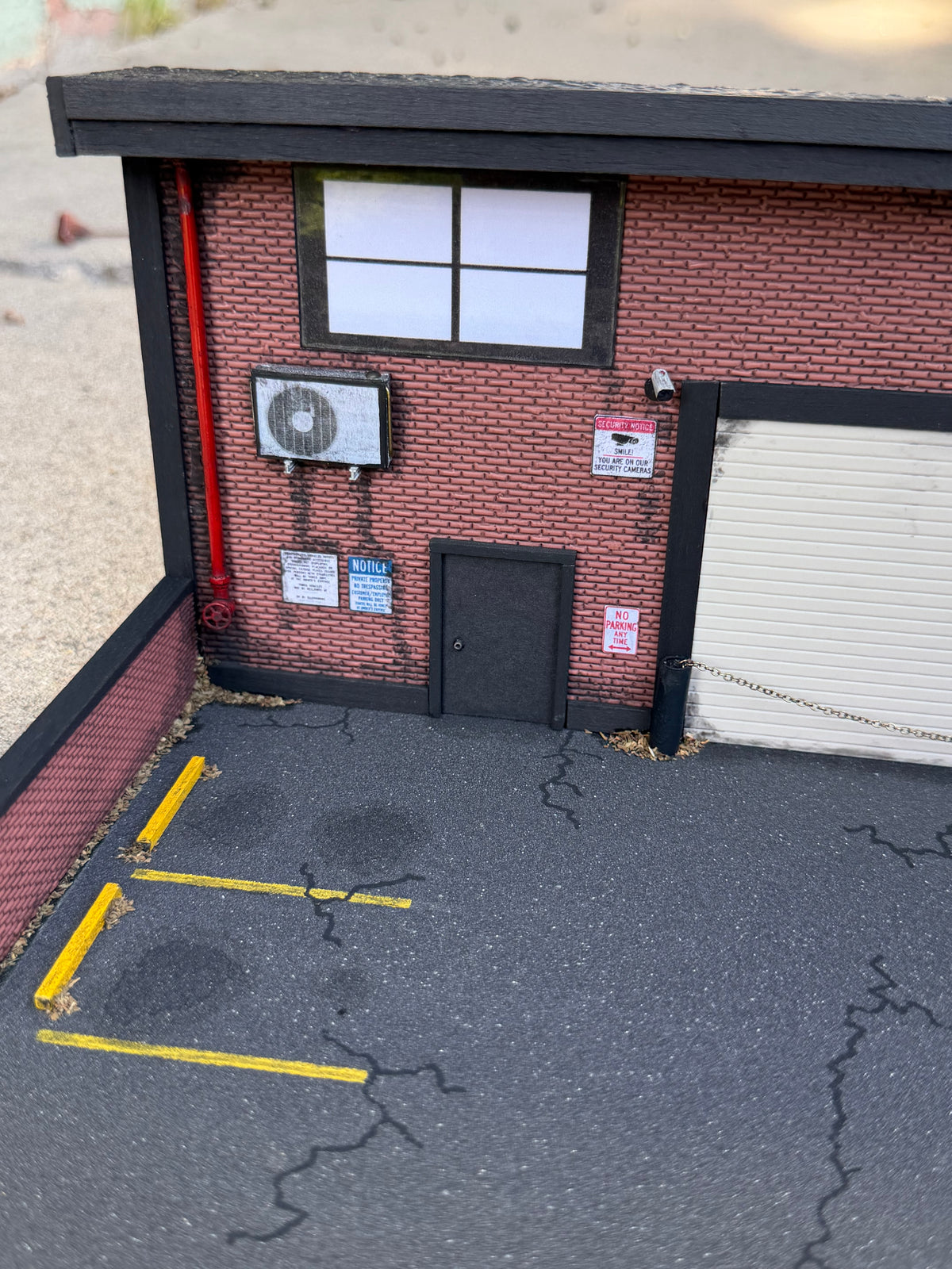 Rustic Parking Lot Diorama
