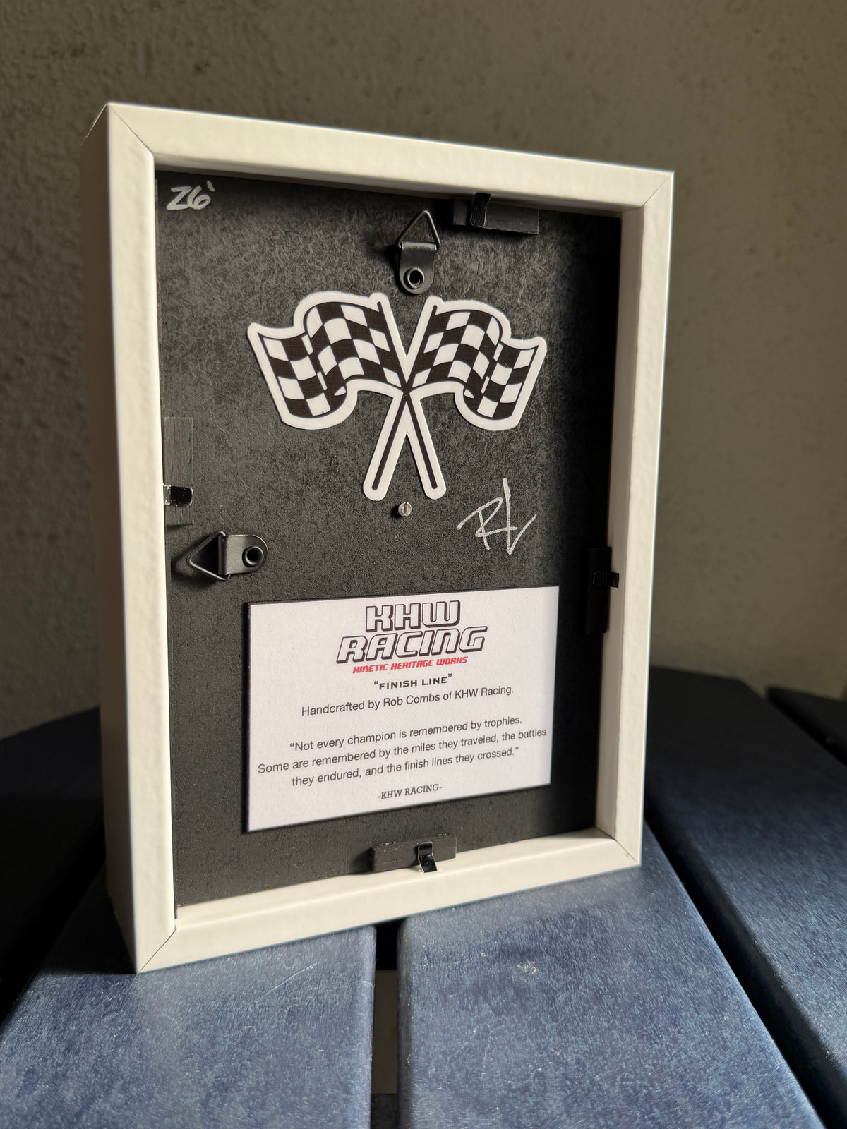 Finish Line Shadow Box