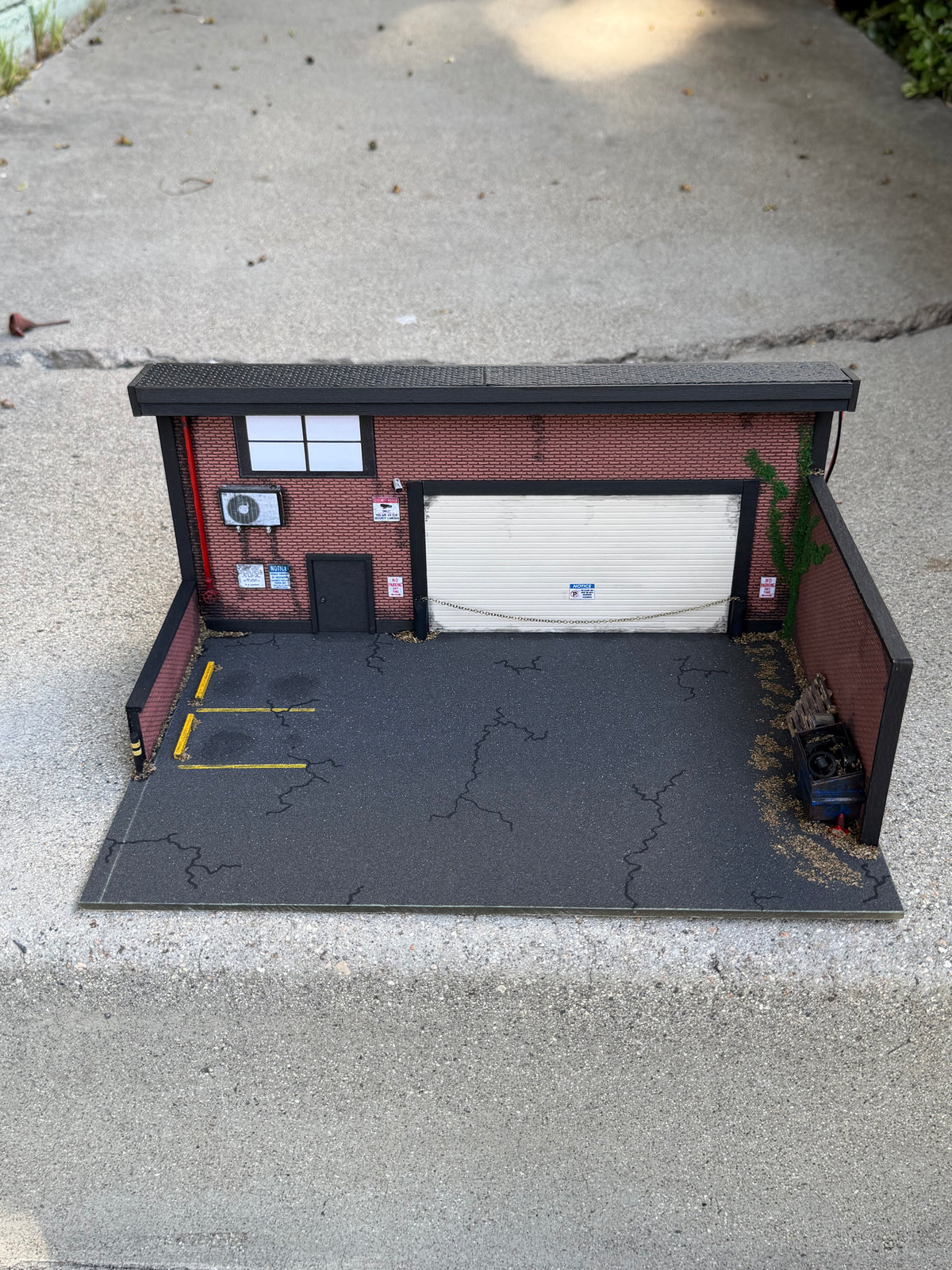 Rustic Parking Lot Diorama