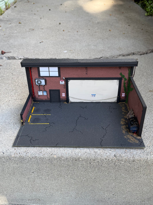 Rustic Parking Lot Diorama